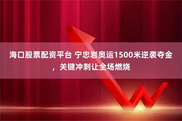 海口股票配资平台 宁忠岩奥运1500米逆袭夺金，关键冲刺让全场燃烧